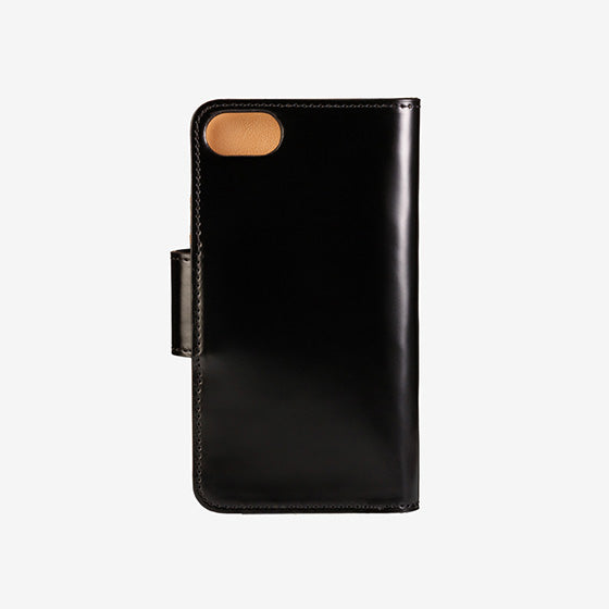 114-10 コードバン つや有り スマートフォンケース （ブラック）