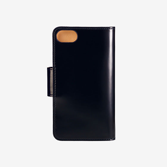114-60 コードバン つや有り スマートフォンケース （ネイビー）